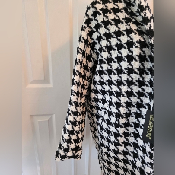 BlankNYC NWT Black And White Houndstooth Jacket Womens Size S - Picture 10 of 13